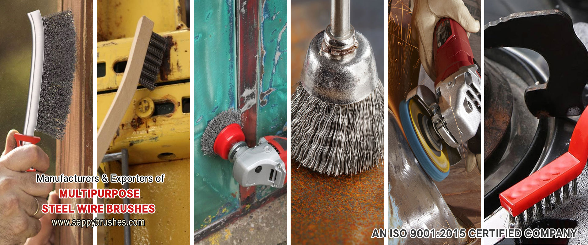 Wooden Handle Steel Wire Brushes, Plastic Handle Industrial Brushes