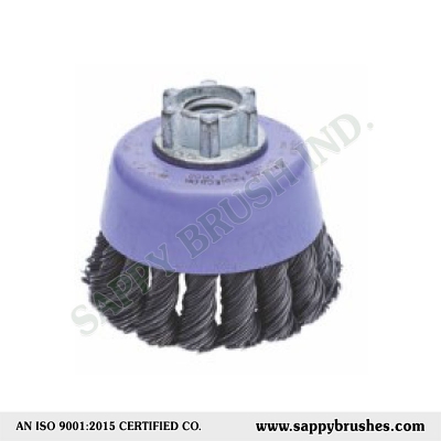 Crimped Wire & Twisted Knot Cup Brush