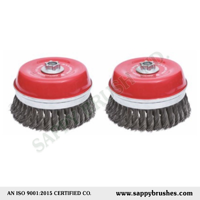 Crimped Wire & Twisted Knot Cup Brush