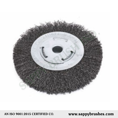 Crimped Wire Wheel Brush with Arbor