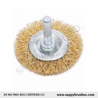 Crimped Wire Wheel Brush with Shank